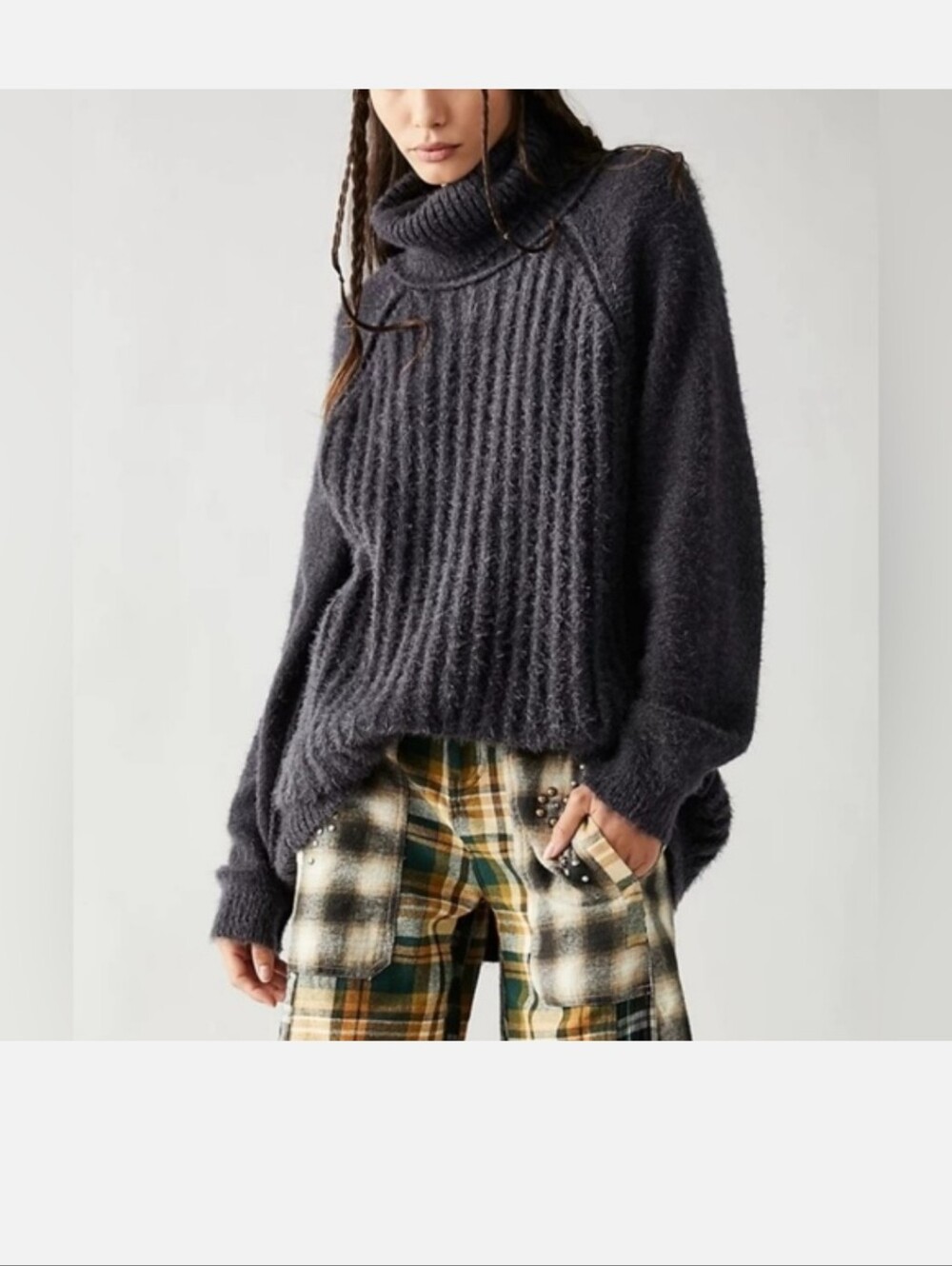 FREE PEOPLE Big City Turtleneck - Size Large